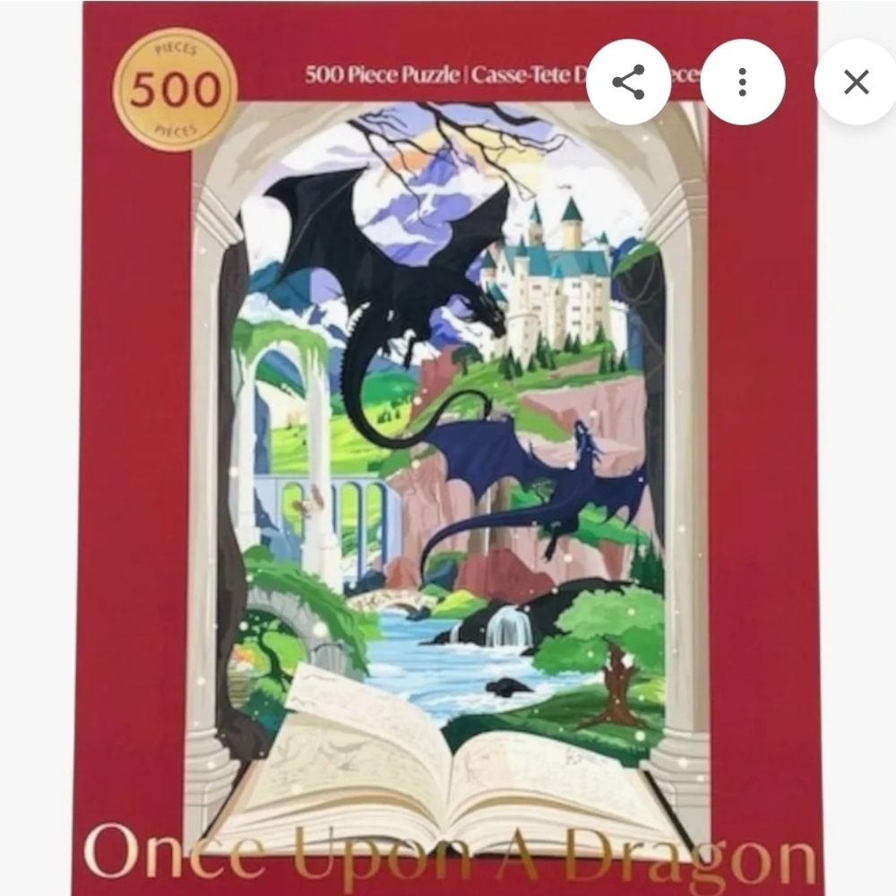 Once Upon A Dragon 500 Piece Puzzle